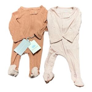 Cloud Island - NWT - Kids Footies - Peach and Light Pink
